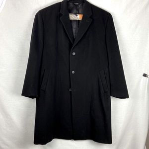 Jos A Bank Peacoat Overcoat 49L 18” Sleeve 100% Wool